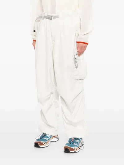 And Wander Oversized Cargo Pants In White