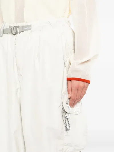 And Wander Oversized Cargo Pants In White