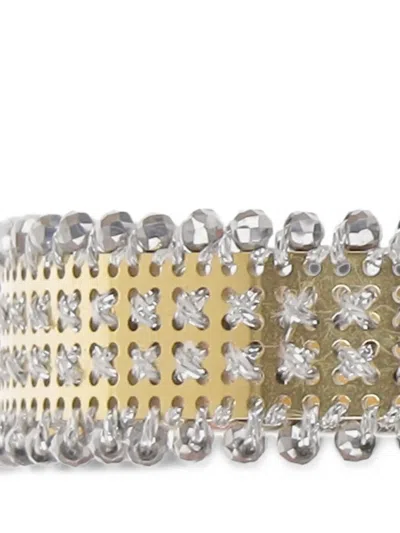 L'eight Studio Micro-stud Panel Rigid Bracelet In Gold