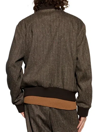 Dsquared2 Zip-up Jacket In Brown
