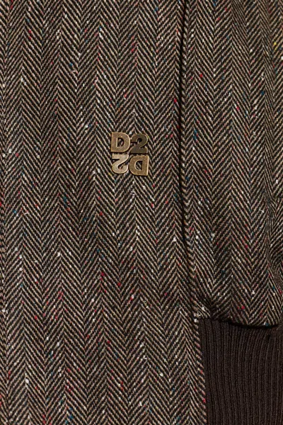 Dsquared2 Zip-up Jacket In Brown