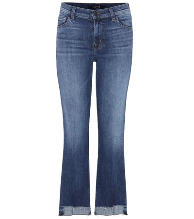 J Brand Selena Crop Jeans In Blue