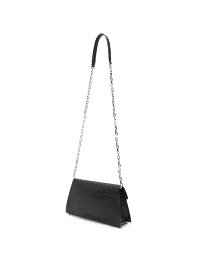 Alexander Mcqueen Mcqueen Mini Bag In Croc-effect Calfskin Leather With Skull In Yellow