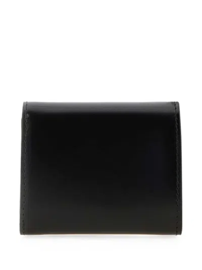 A.p.c. Envelope Leather Wallet In Black