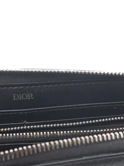 Pre-owned Dior 2000s Cd-plaque Wallet In Black