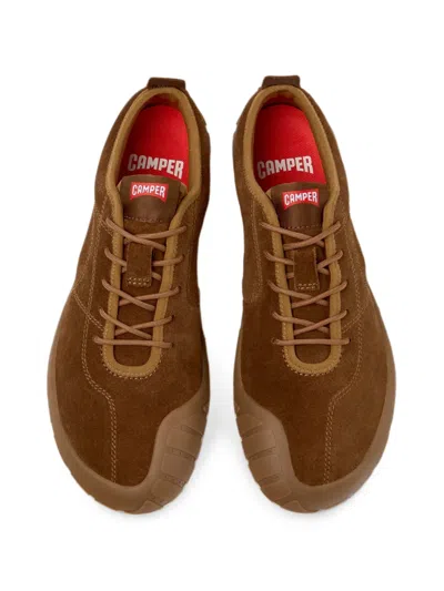 Camper Peu Path Leather Sneaker In Brown
