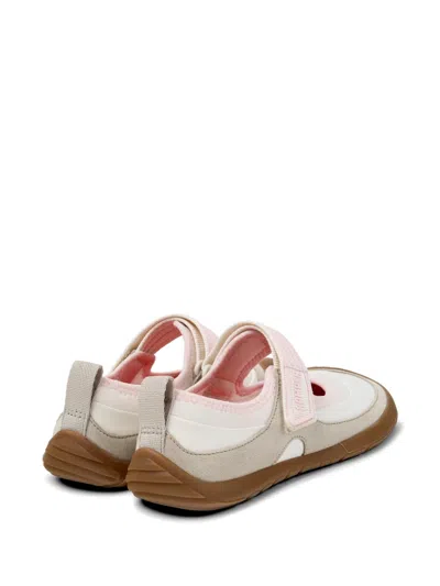 Camper Peu Path Touch-strap Ballet Flats In Neutral