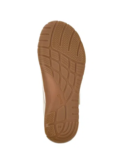 Camper Peu Path Touch-strap Ballet Flats In Neutral