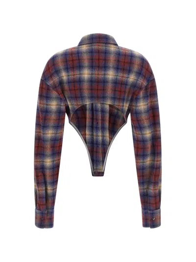 Dsquared2 Check-pattern Asymmetrical Shirt In Multi