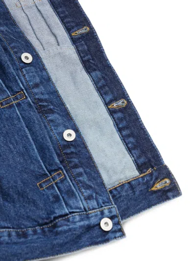 Carhartt Belmar Logo-patch Denim Jacket In Blue