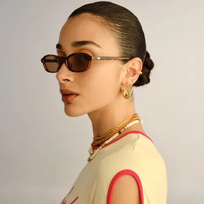 Le Specs Honey Pot In Brown
