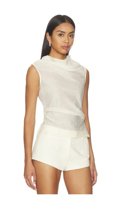 Aligne Dana Sheer Top In White
