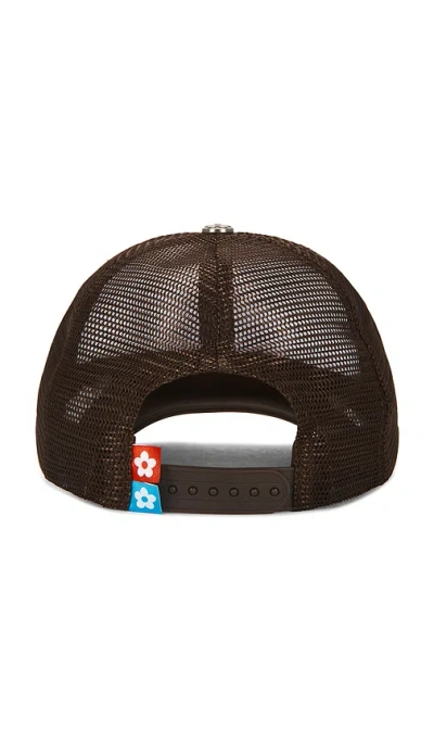 Vandythepink Eye Logo Patch Trucker Hat In Gray