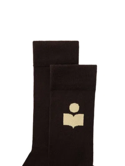 Isabel Marant Siloki Socks In Brown