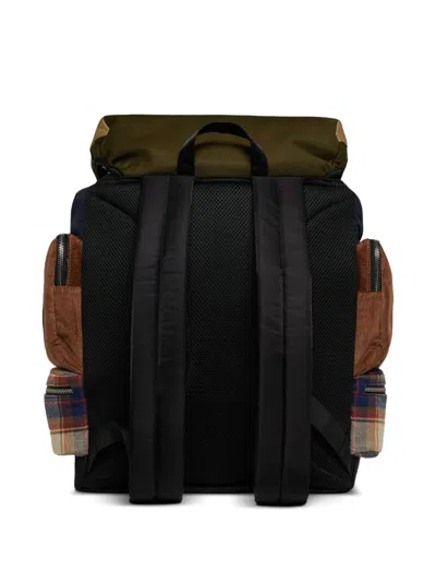 Dsquared2 Patch-detail Panelled Backpack In Blue