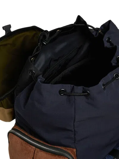 Dsquared2 Patch-detail Panelled Backpack In Blue