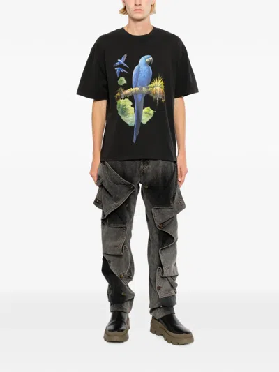 Melt Parrot-printed T-shirt In Multi