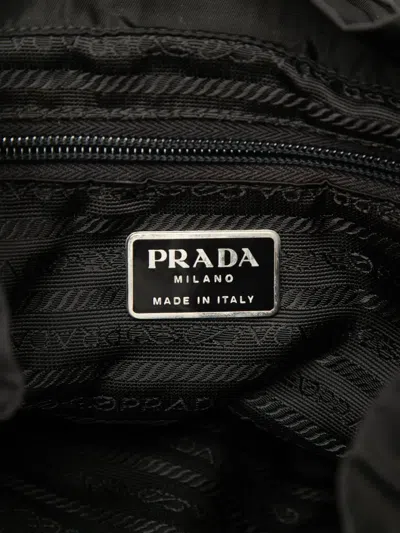 Pre-owned Prada 2000-2013 Tessuto Drawstring Backpack In Black