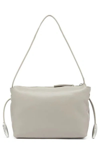 Diesel ® D-rop Leather Shoulder Bag In Neutral