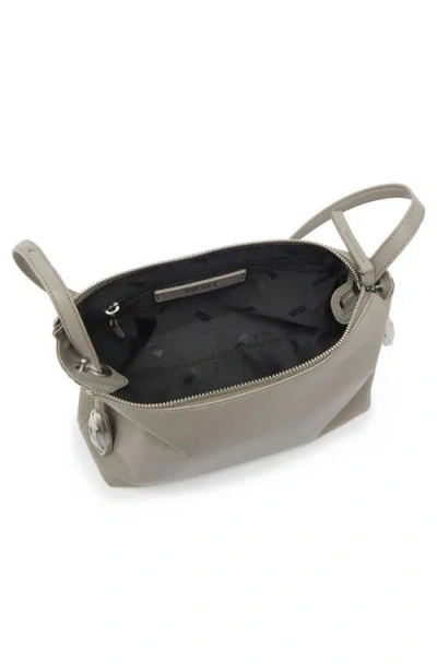 Diesel ® D-rop Leather Shoulder Bag In Neutral