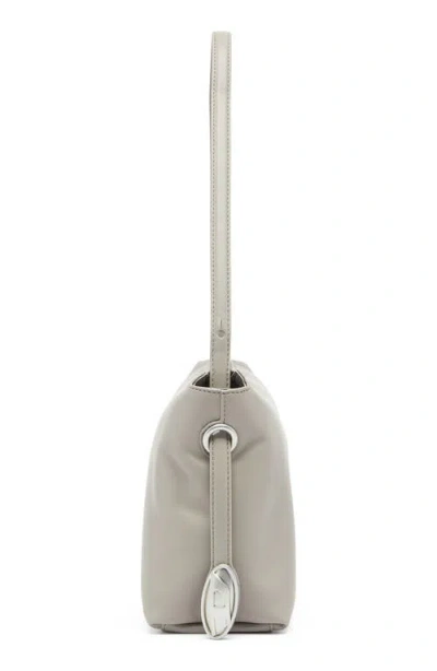 Diesel ® D-rop Leather Shoulder Bag In Neutral