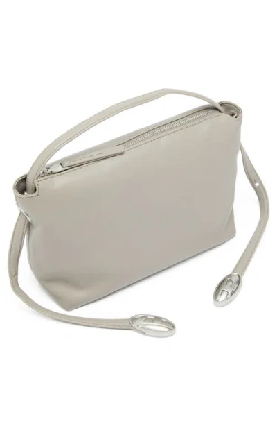 Diesel ® D-rop Leather Shoulder Bag In Neutral