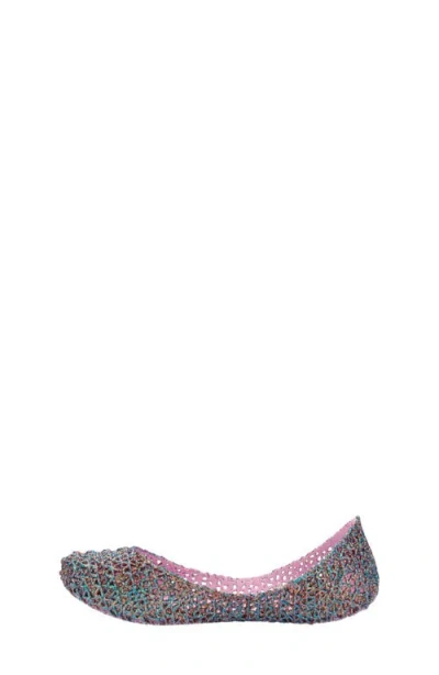 Mini Melissa Campana Zigzag Flat In Multi
