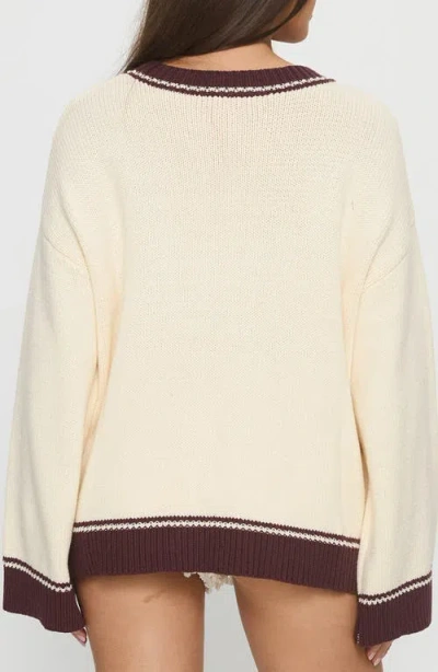 Princess Polly Rhianonn Horse Graphic Cotton Blend Sweater In White