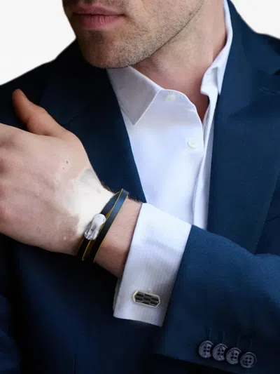 Tateossian Honeycomb-pattern Cufflinks In Black