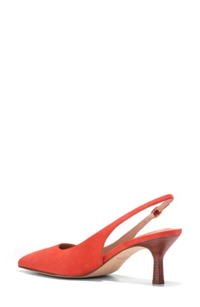 Cole Haan Hansell Slingback Pointed Toe Pump In Orange