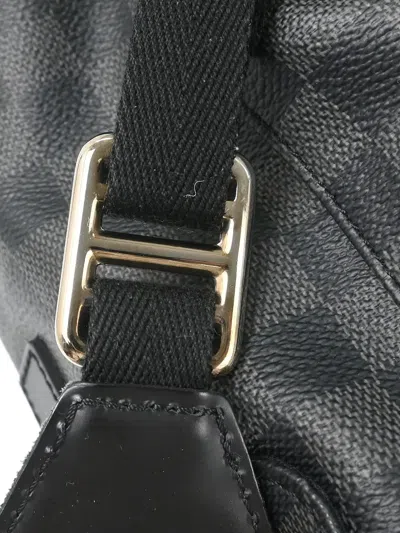 Pre-owned Louis Vuitton 2018 Pm Christopher Damier Graphite Backpack In Black