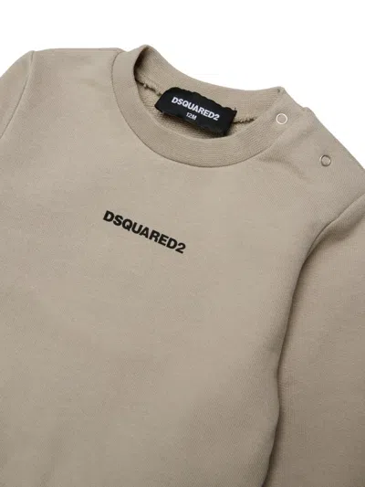 Dsquared2 Logo-print Shoulder-button Sweater In Multi