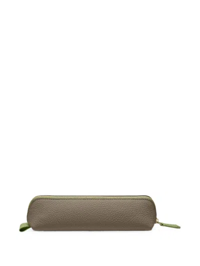 Maison De Sabre Grain-leather Pencil Case In Multi