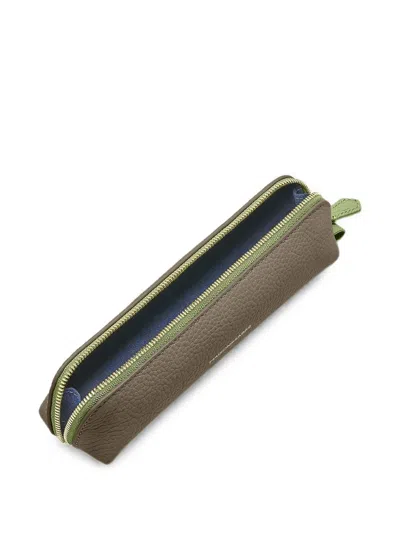 Maison De Sabre Grain-leather Pencil Case In Multi
