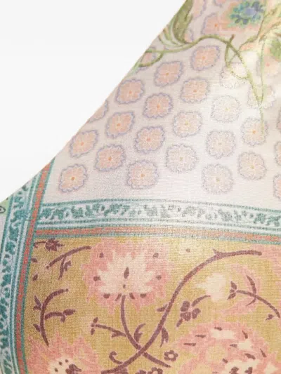 Del Maar Yma Patterned Tie Bikini Top In Neutral
