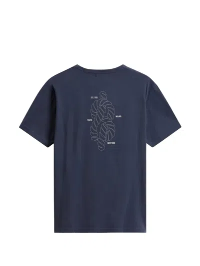 Woolrich Logo-print T-shirt In Blue