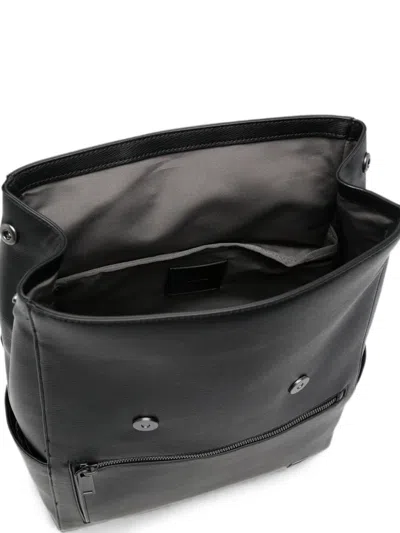 Calvin Klein Foldover-top Backpack In Black
