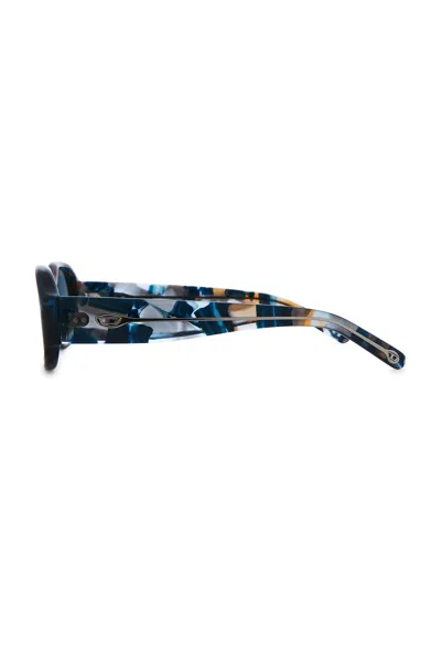 Diesel Rectangle Sunglasses In Blue
