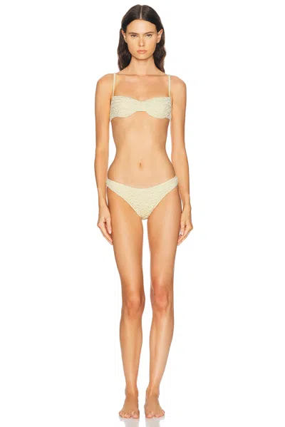 Juillet Lea Bikini Bottom In Gold
