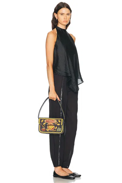 Staud Tommy Small Beaded Shoulder Bag In Black