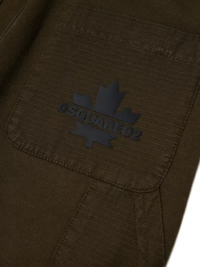 Dsquared2 Logo-print Cotton Cargo Pants In Multi