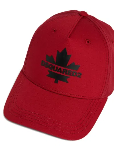 Dsquared2 Logo-print Baseball Cap In Red