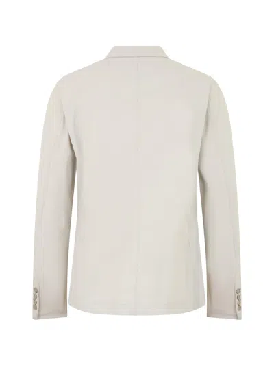 Herno Double-breasted Suit Jacket In Gray