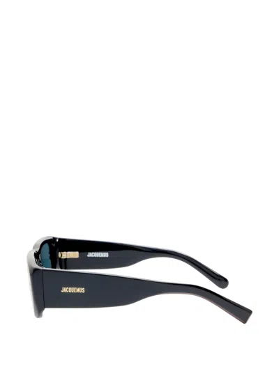 Jacquemus Rectangle-frame Sunglasses In Green