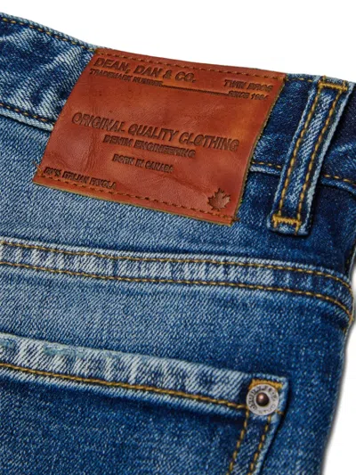 Dsquared2 Distressed-finish Jeans In Blue