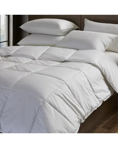 Cuddledown 300 Thread Count 600fp Down Windowpane Comforter In White