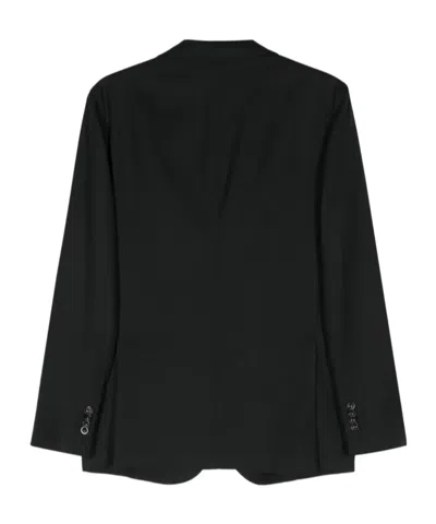 Boglioli Single Breasted Jacket Notch Lapel Pockets In Black