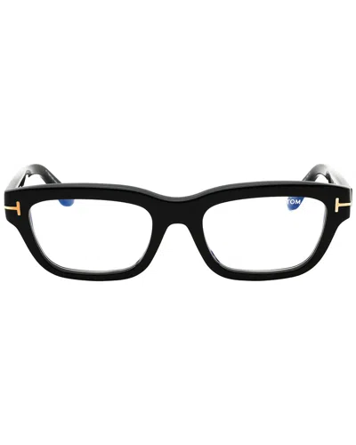 Tom Ford Ladies Brown Rectangular Eyeglass Frames Ft6045b In Brown