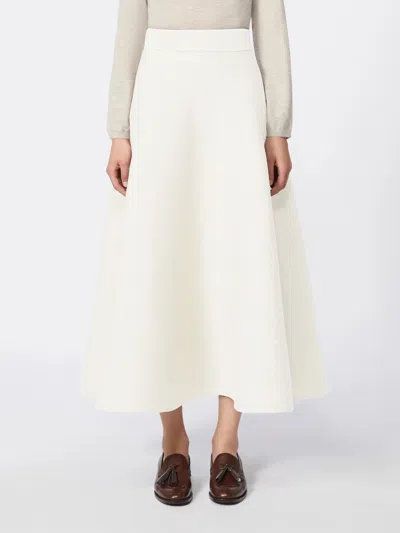 Max Mara Long Skirt In White