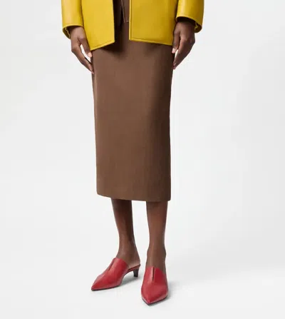 Tod's Pointed-toe Mules In Red